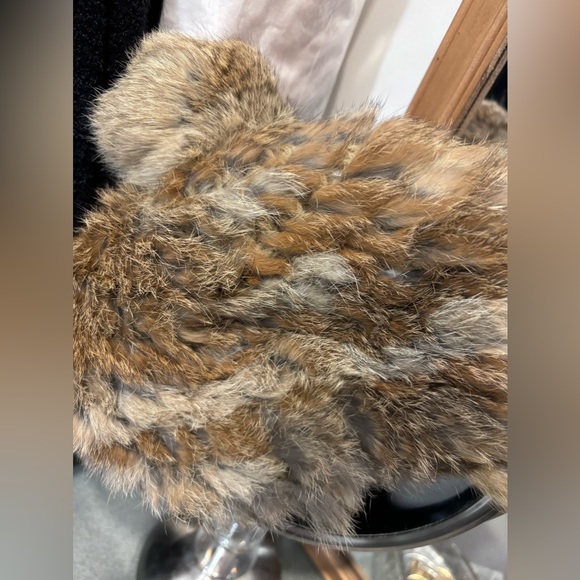 COPY - NWOT RUDSAK Rabbit Fur Hat WITHOUT pompom stretch to fit all sizes. - Picture 4 of 6
